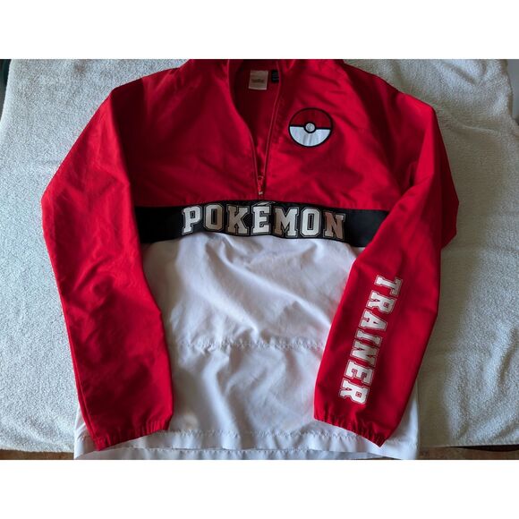 Nintendo Pokémon Trainer Pullover Anorak Jacket – Red/Black/White – XS - Picture 7 of 11